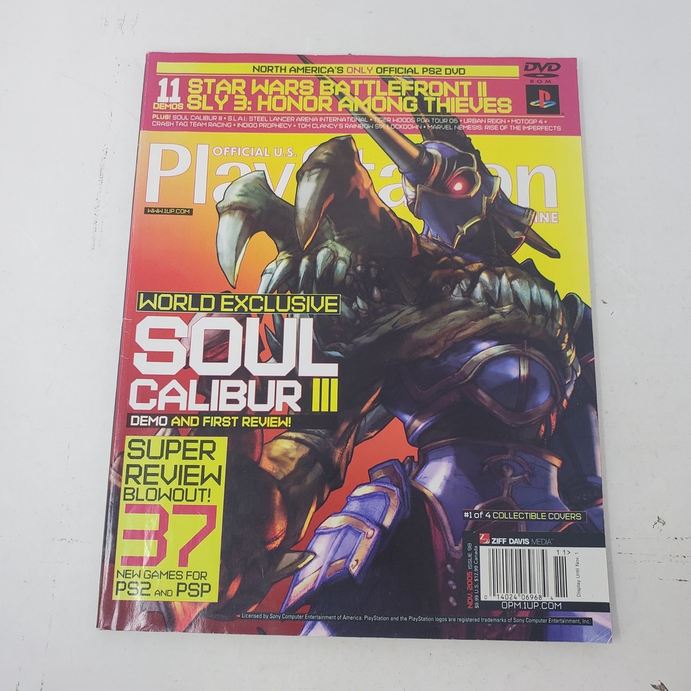 Official US PlayStation Magazine Issue 98 Nov 2005 Soul Calibur III PS2 PSP